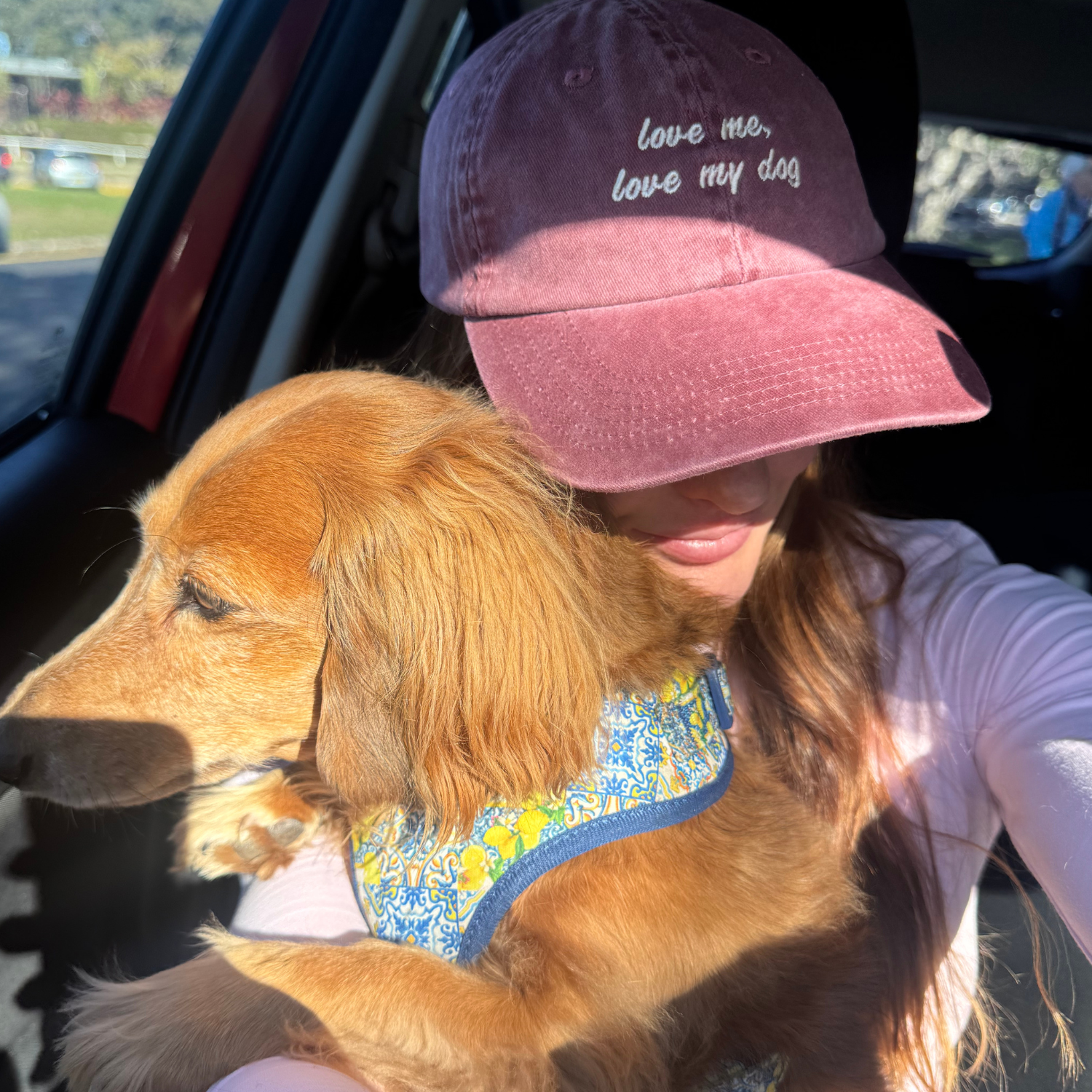 Cap - love me, love my dog