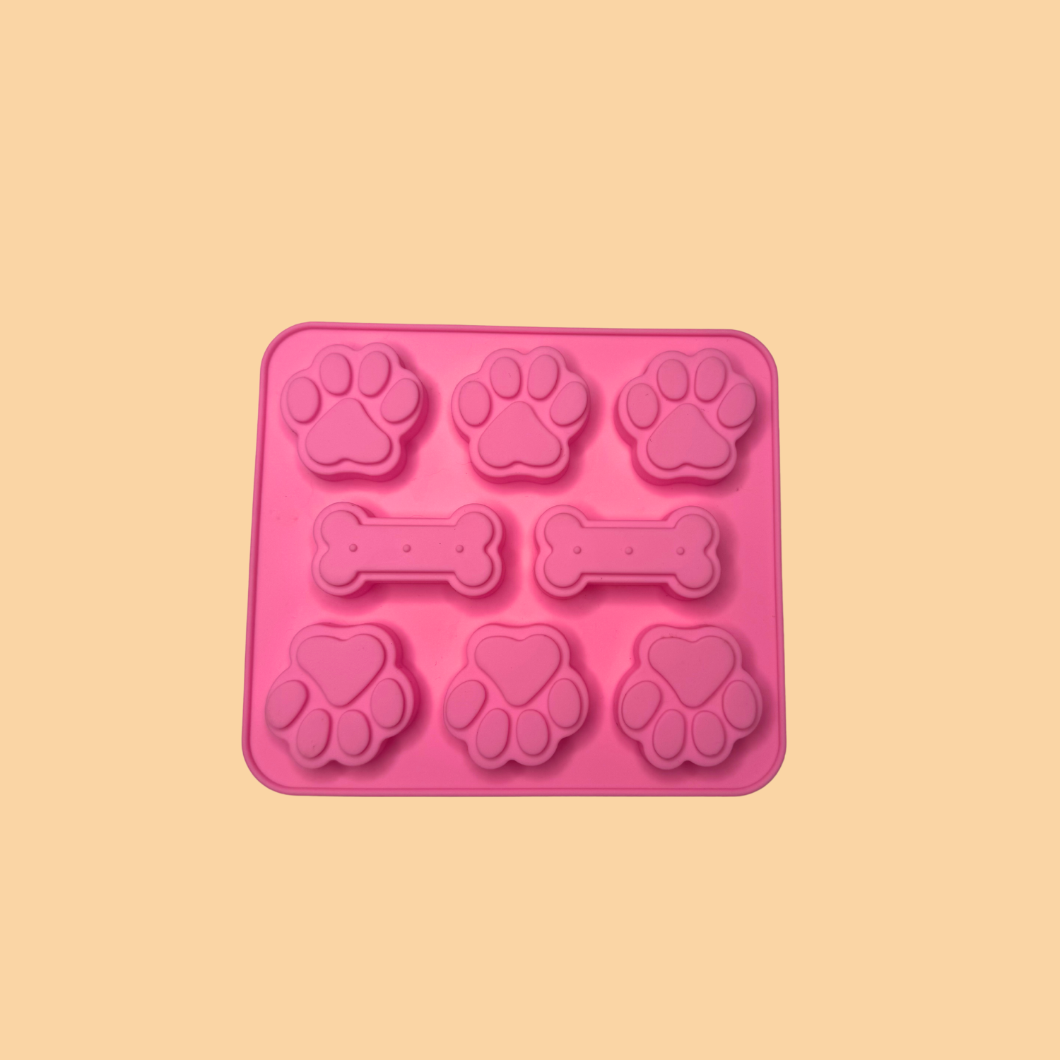 Paws & Bones Silicone Mould Pink
